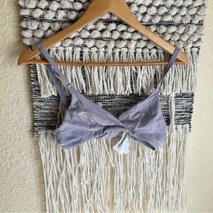 H&M Lavender Gray Knot-Front Bralette